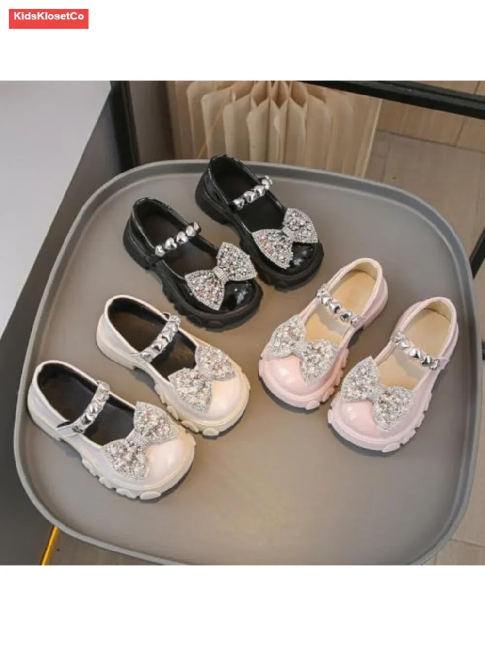 Girls Mary Jane Flats Slip On Platform Loafers School Dress Shoes